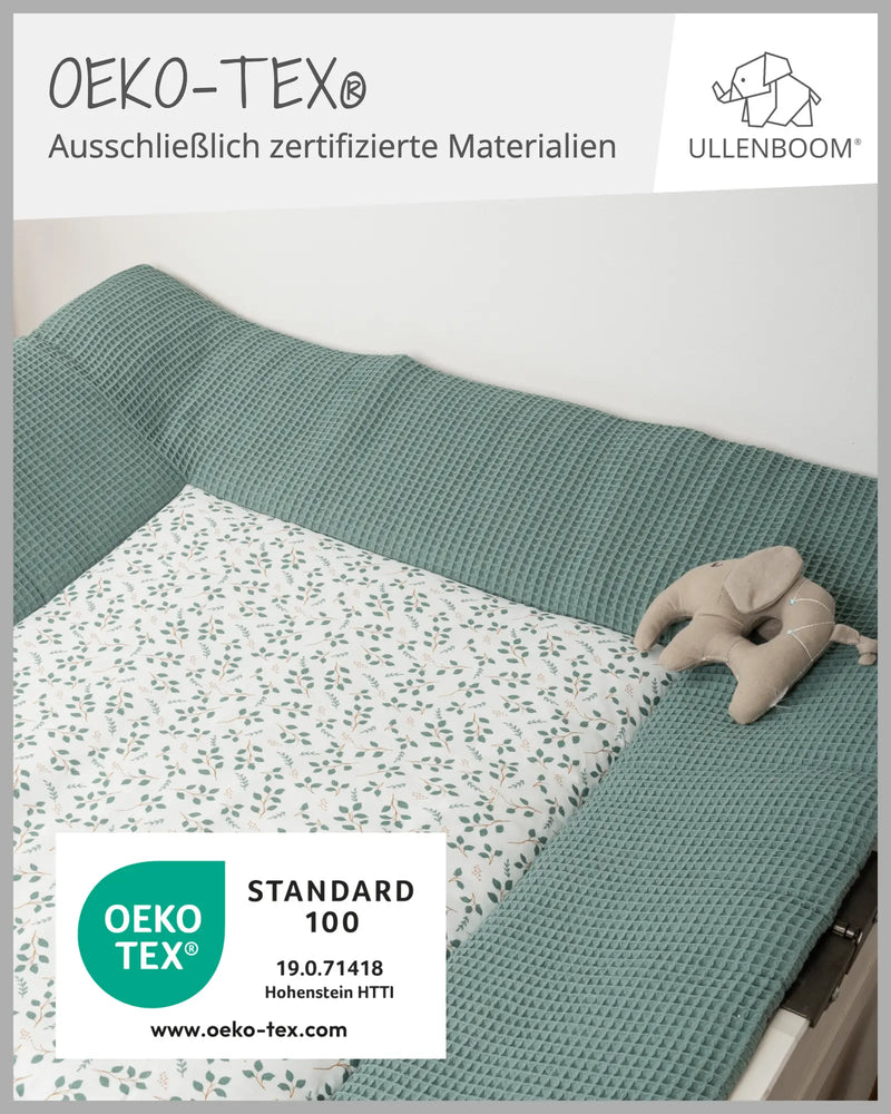 Wickelauflage FLORAL GRÜN-ULLENBOOM Baby