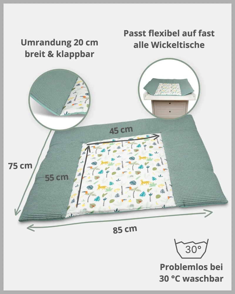 Wickelauflage SALBEIGRÜN REGENWALD-ULLENBOOM Baby