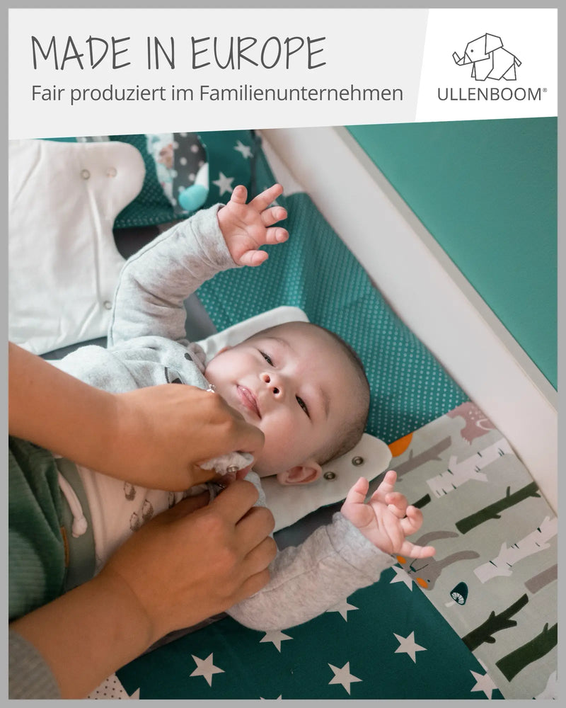 Wickelauflage Waldtiere Petrol-ULLENBOOM Baby