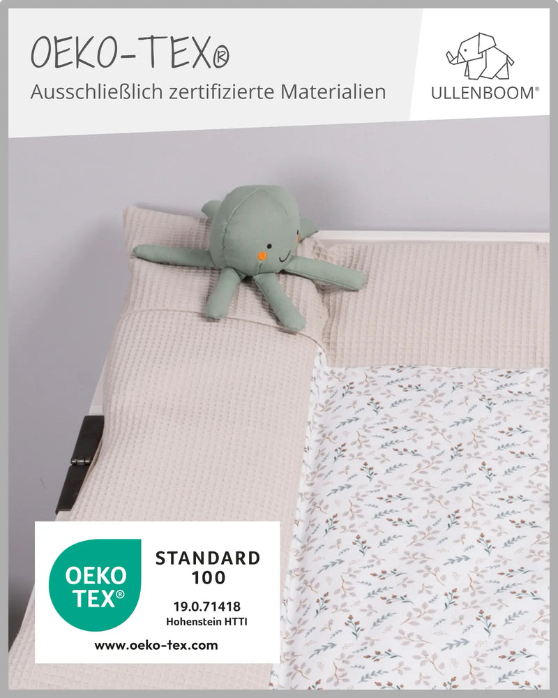 Wickelauflagen-Bezug Floral Sand-ULLENBOOM Baby