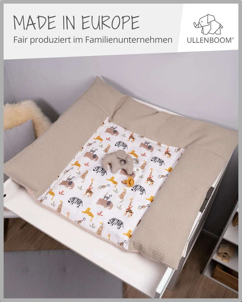 Wickelauflagen-Bezug Sand Savanne-ULLENBOOM Baby