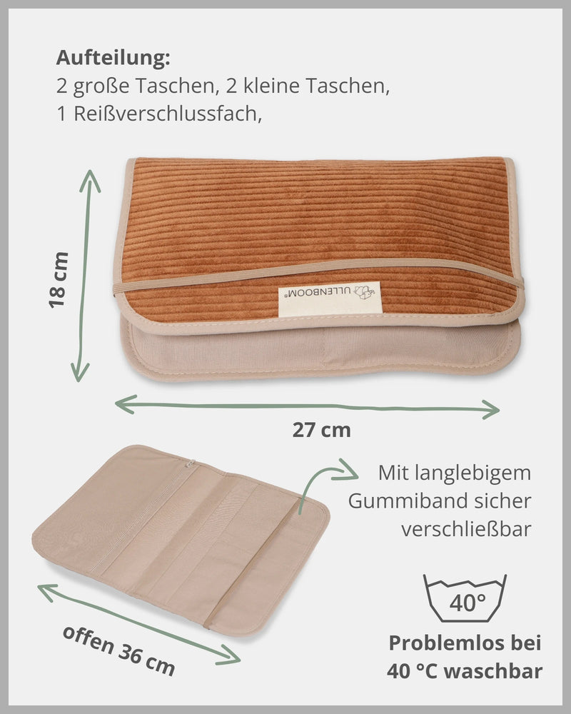 Windeltasche CORD CARAMEL-ULLENBOOM Baby