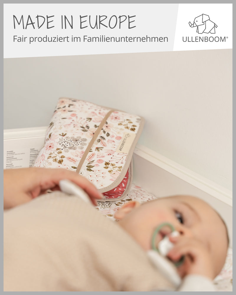 Windeltasche Rosa Grau-ULLENBOOM Baby