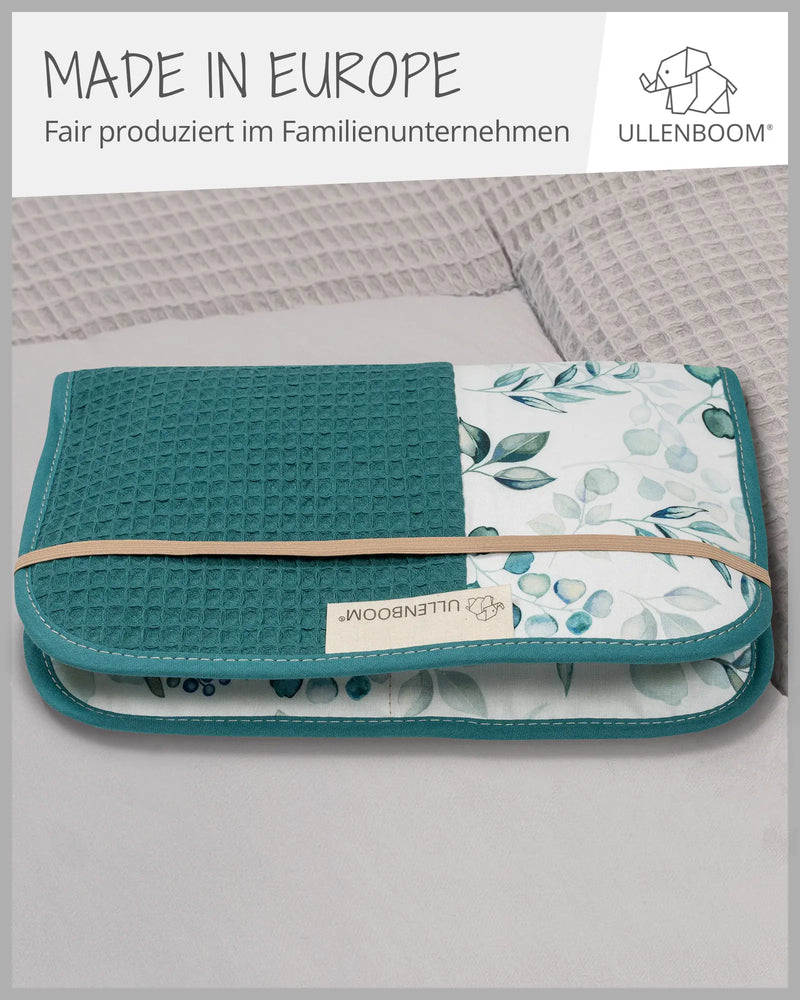 Windeltasche Eukalyptus Petrol-ULLENBOOM Baby