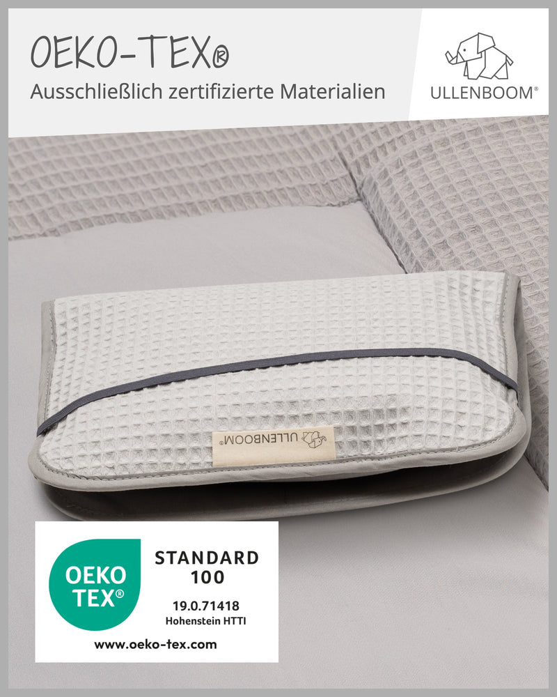 Windeltasche Waffelpiqué GRAU-ULLENBOOM Baby