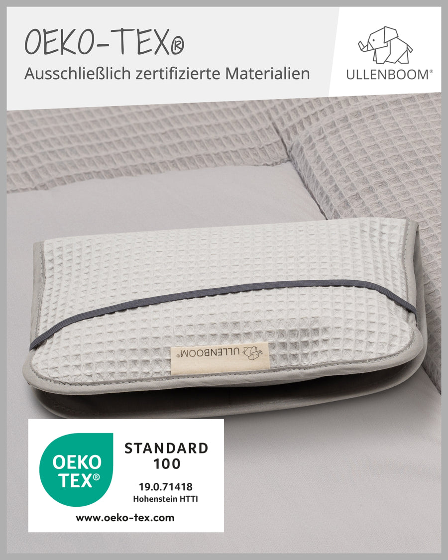 Windeltasche Waffelpiqué GRAU-ULLENBOOM Baby