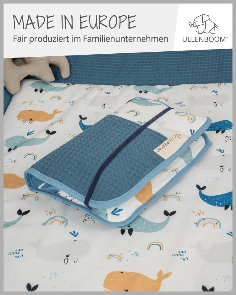 Windeltasche BLAU WALE-ULLENBOOM Baby