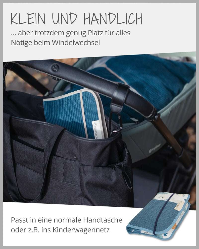 Windeltasche BLAU WALE-ULLENBOOM Baby