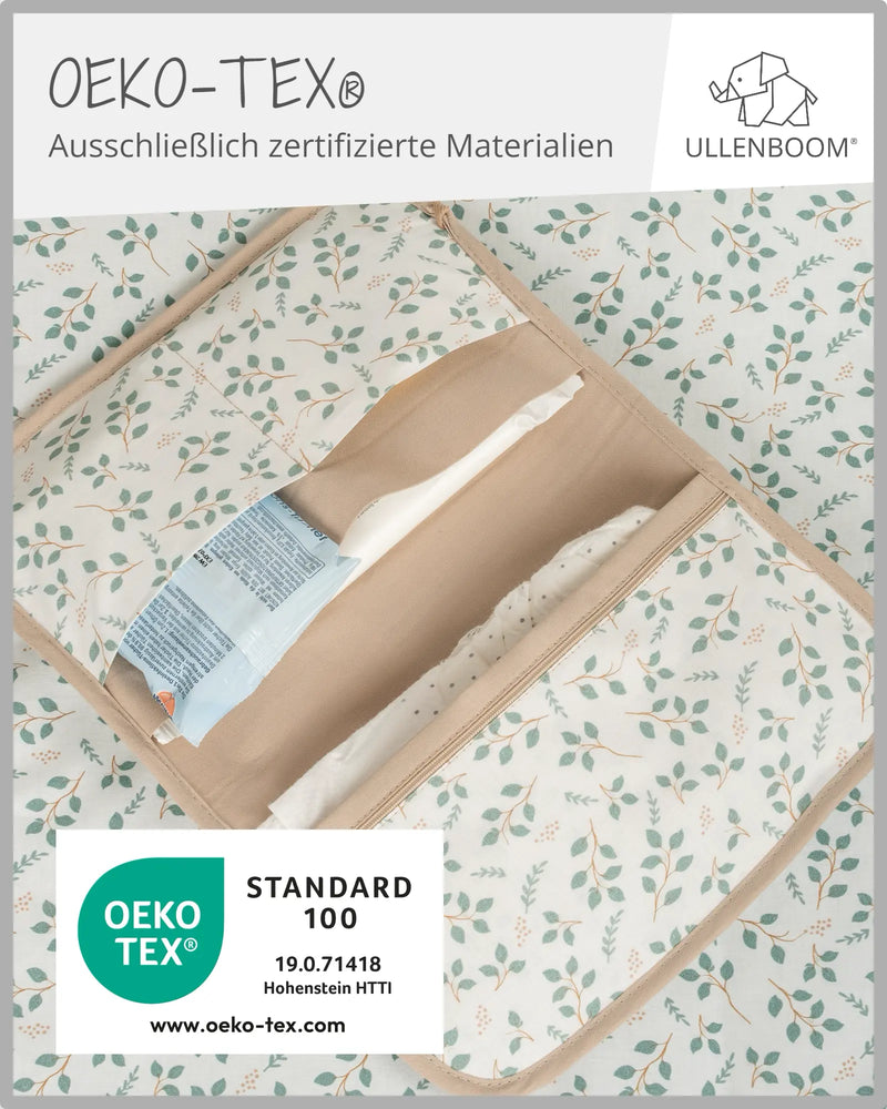 Windeltasche FLORAL GRÜN-ULLENBOOM Baby