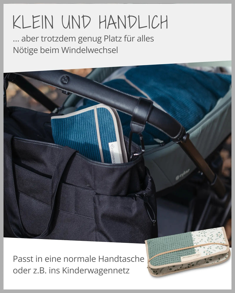 Windeltasche FLORAL GRÜN-ULLENBOOM Baby