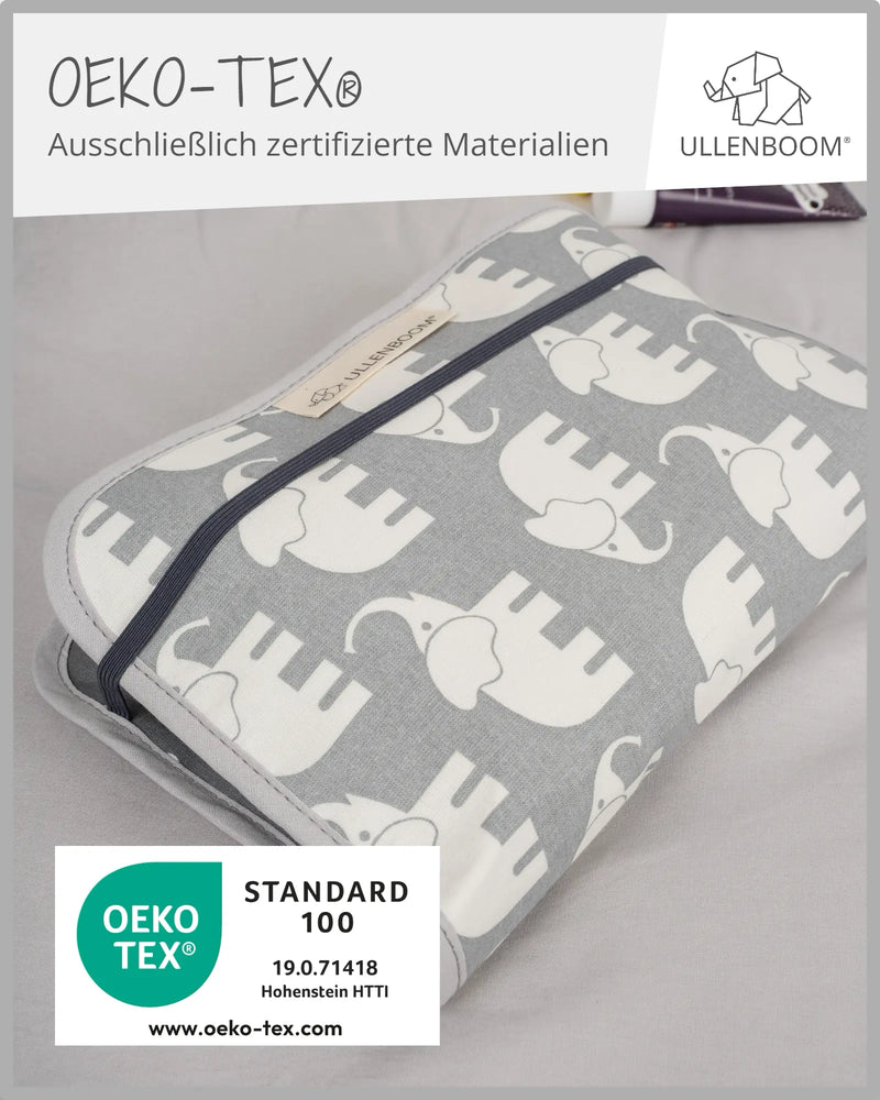 Windeltasche GRAU ELEFANT-ULLENBOOM Baby