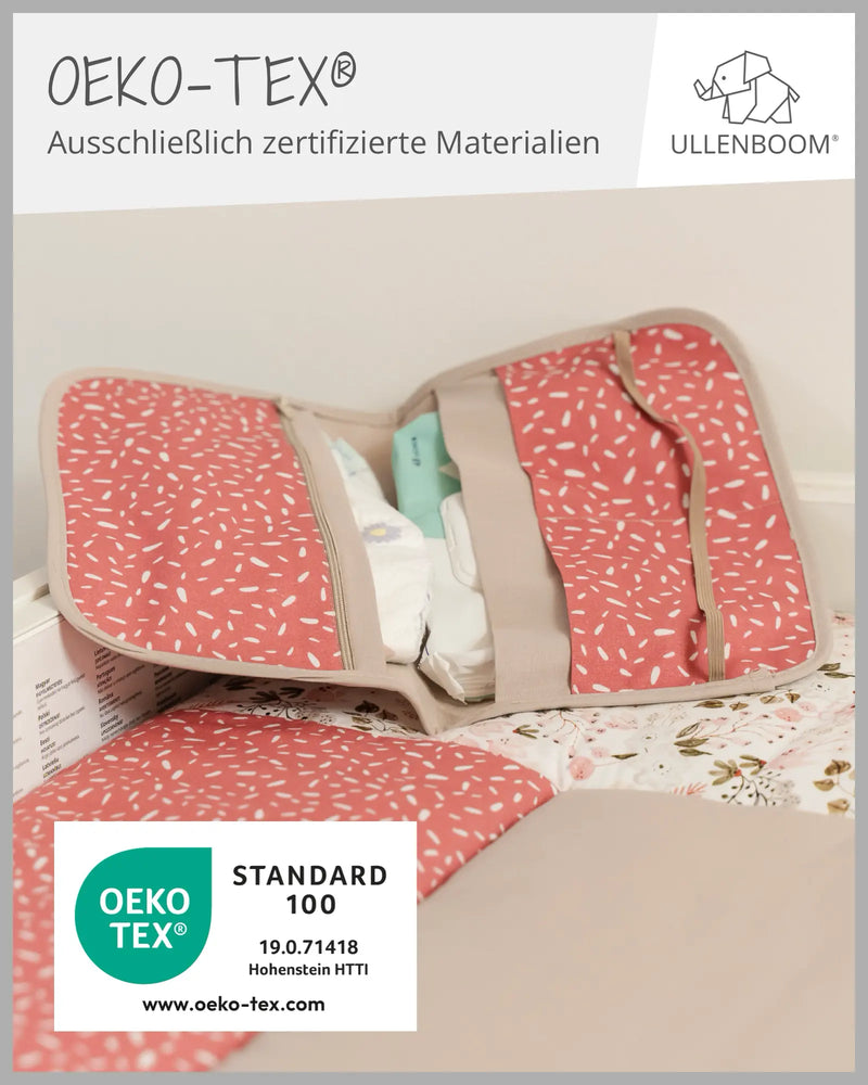 Windeltasche ROSA BLÜTEN-ULLENBOOM Baby