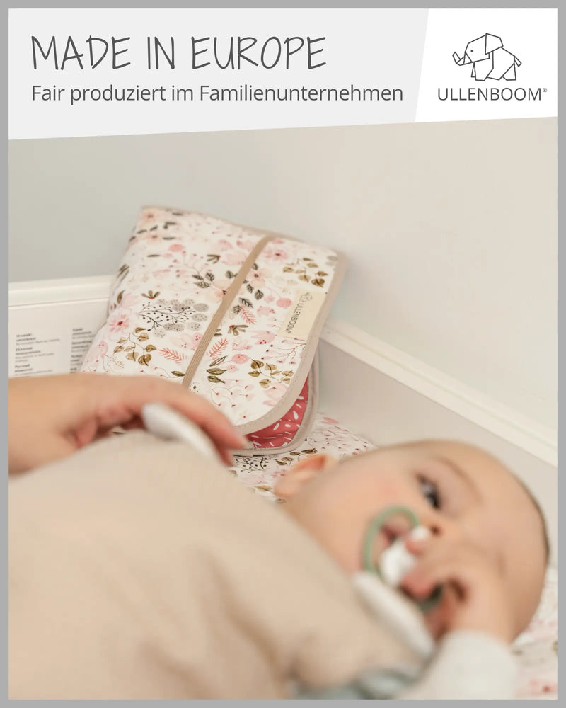 Windeltasche ROSA BLÜTEN-ULLENBOOM Baby