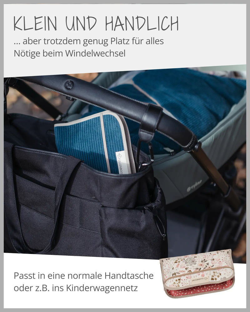 Windeltasche ROSA BLÜTEN-ULLENBOOM Baby