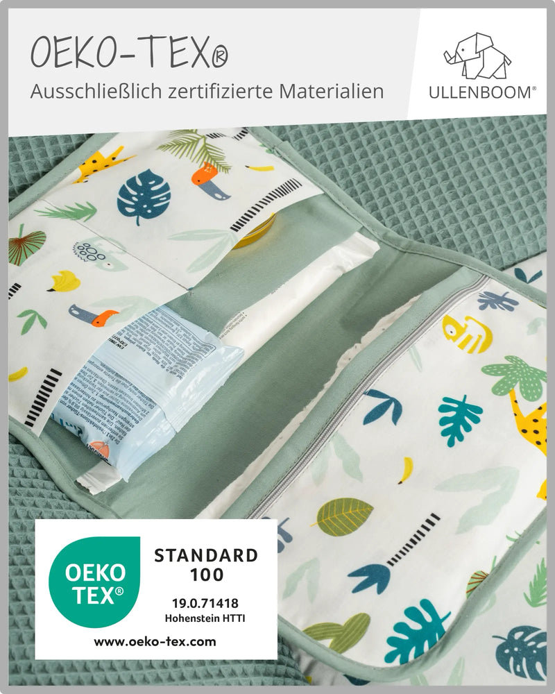 Windeltasche SALBEIGRÜN REGENWALD-ULLENBOOM Baby