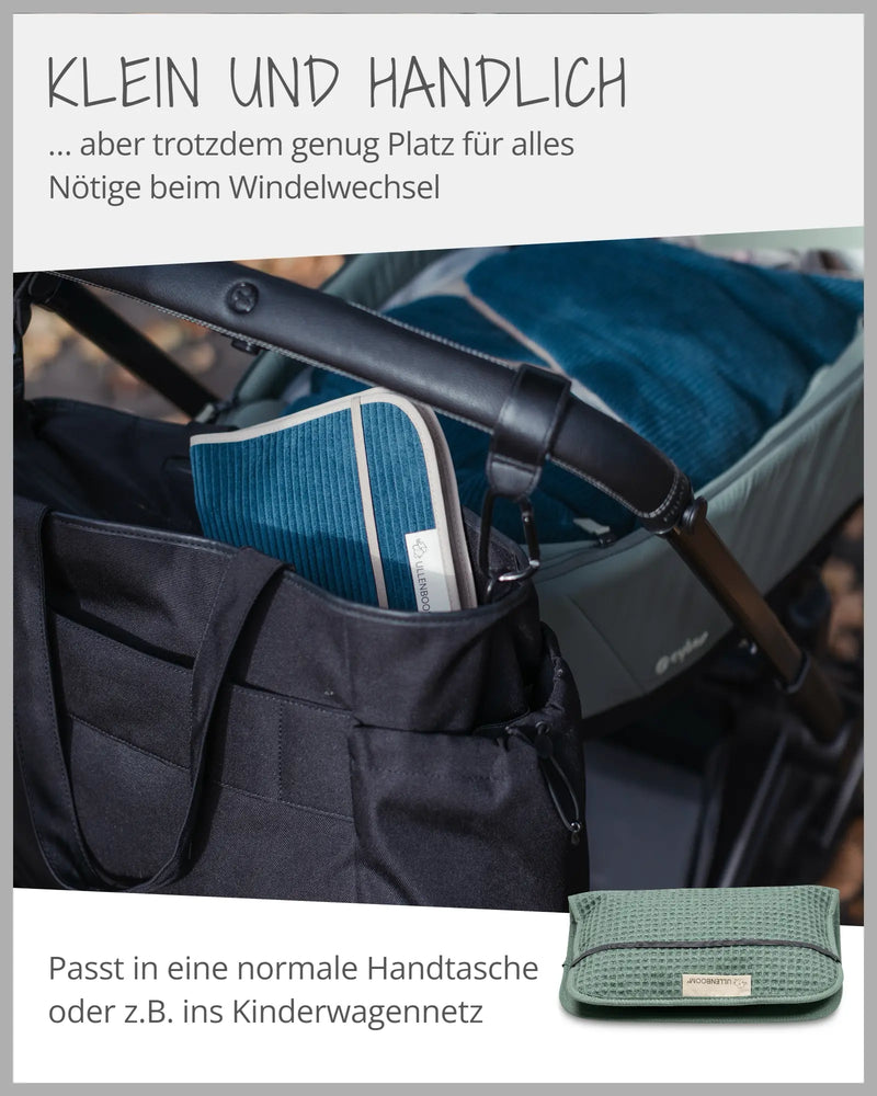 Windeltasche Waffelpiqué SALBEIGRÜN-ULLENBOOM Baby