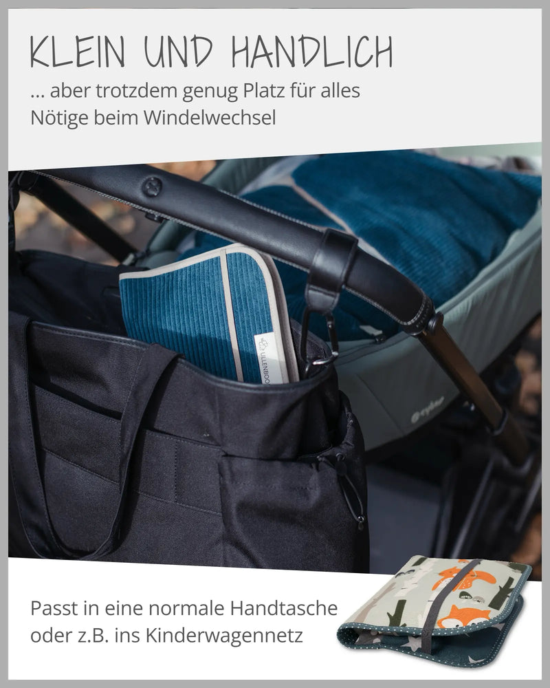 Windeltasche Waldtiere Petrol-ULLENBOOM Baby