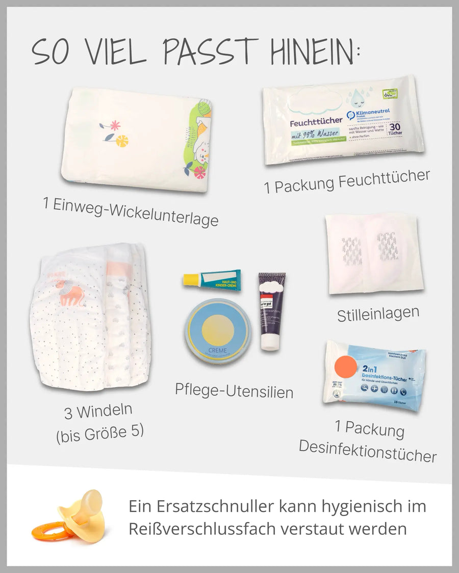 Windeltasche Waldtiere Petrol-ULLENBOOM Baby