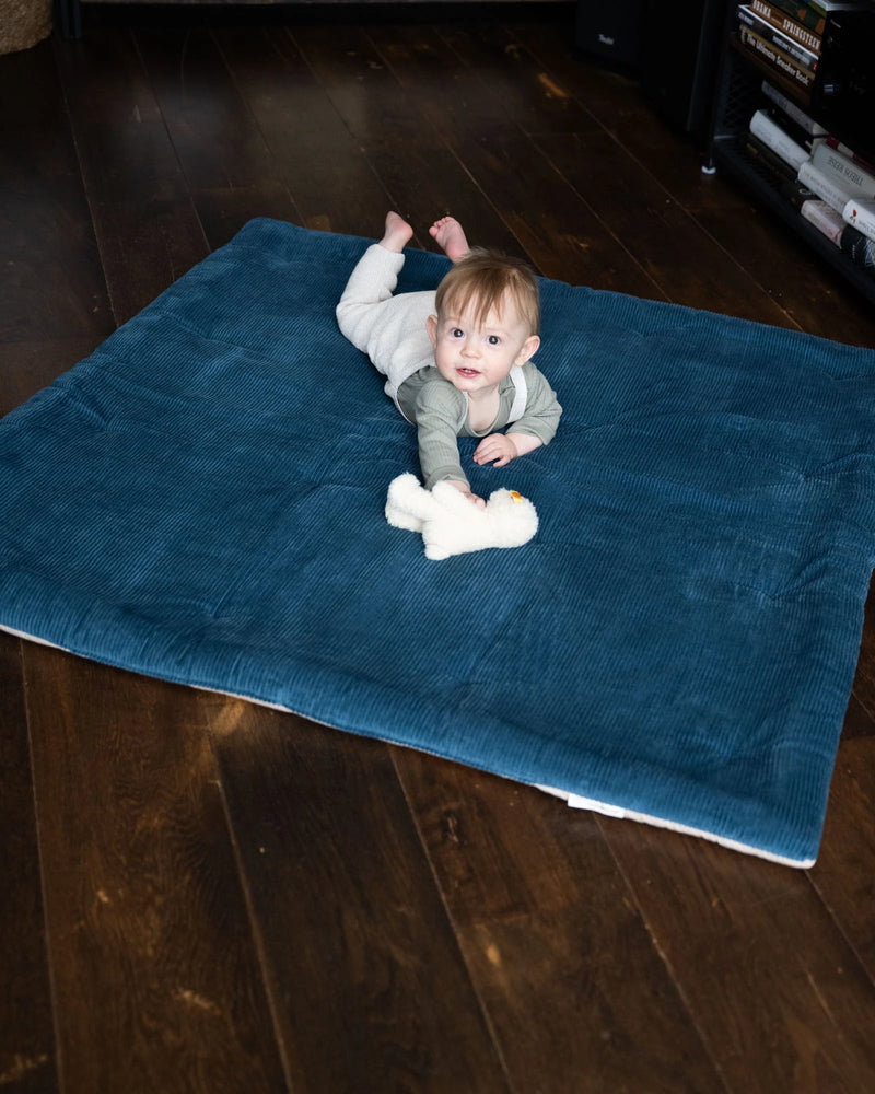 Krabbeldecke CORD PETROL-ULLENBOOM Baby