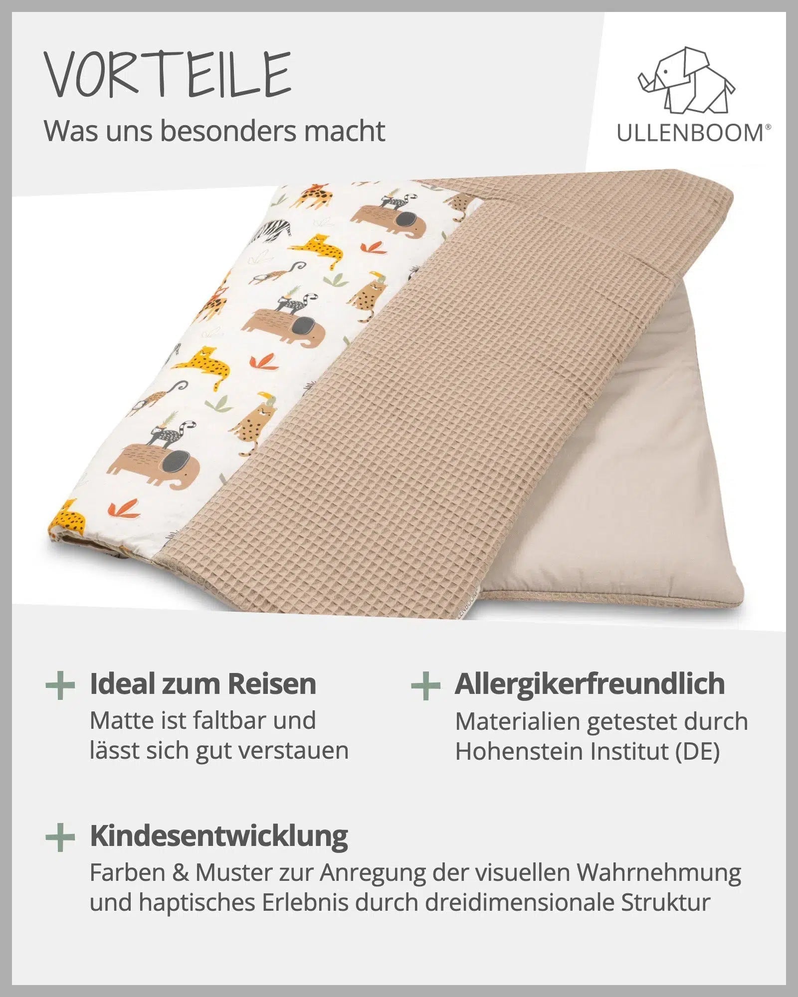 Wickelauflage SAND SAVANNE-ULLENBOOM Baby-75 x 85 cm-ULLENBOOM Baby