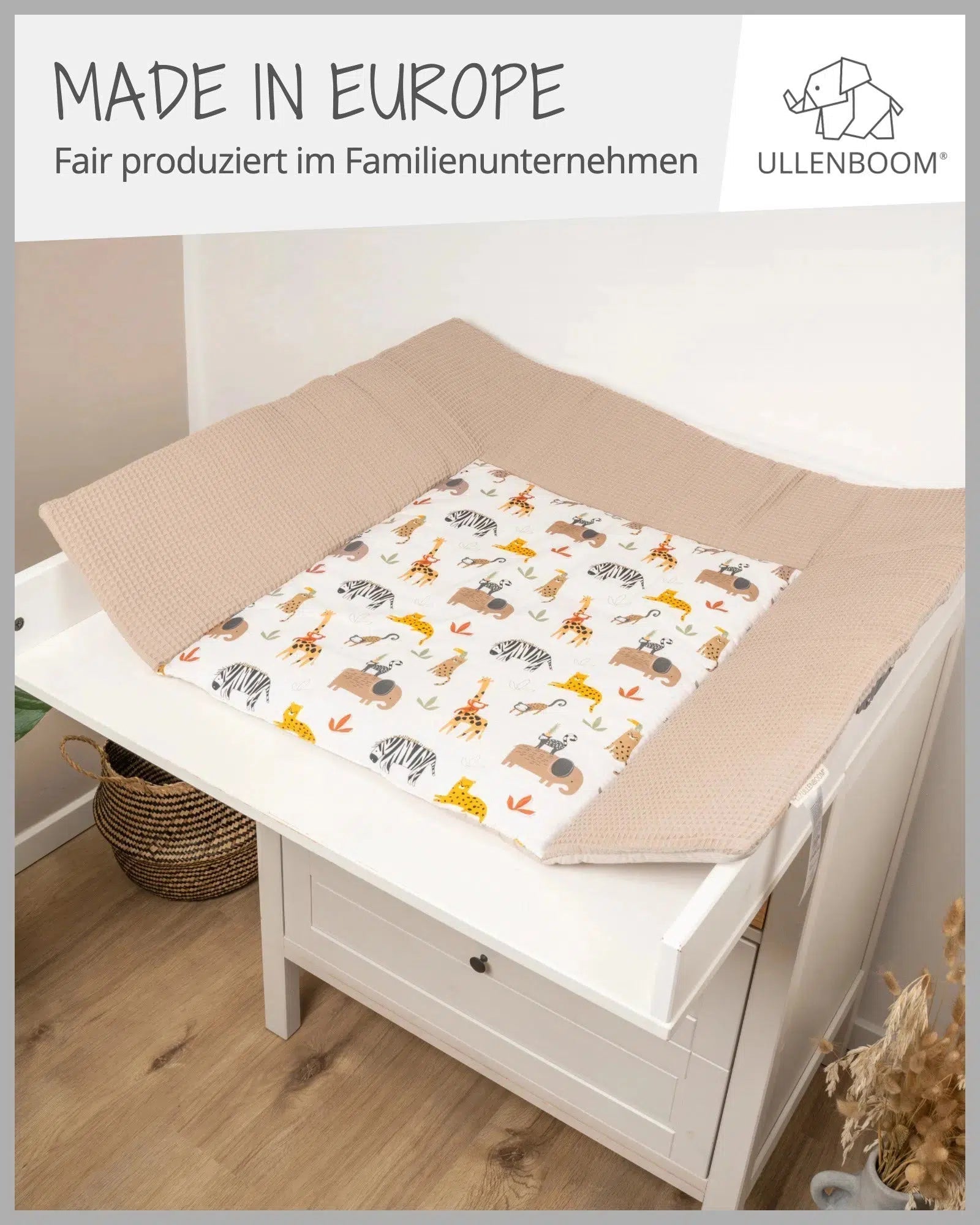 Wickelauflage SAND SAVANNE-ULLENBOOM Baby-75 x 85 cm-ULLENBOOM Baby