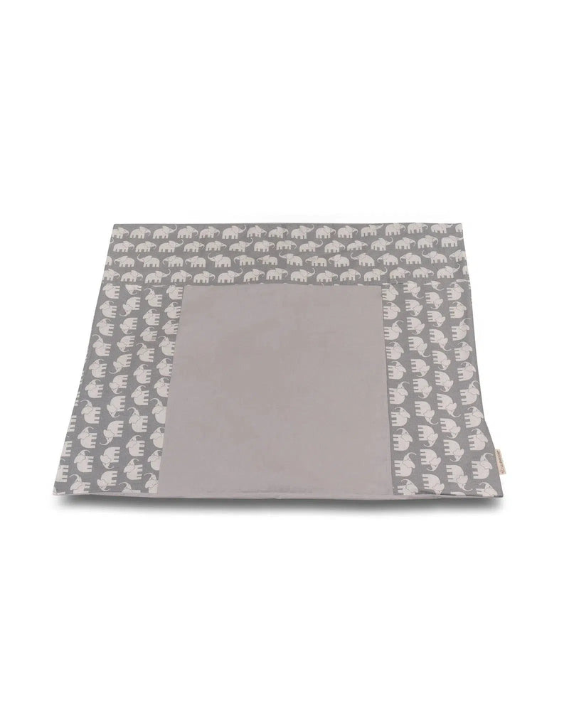 Wickelauflagen-Bezug Patchwork GRAU ELEFANT-ULLENBOOM-75 x 85 cm-ULLENBOOM Baby
