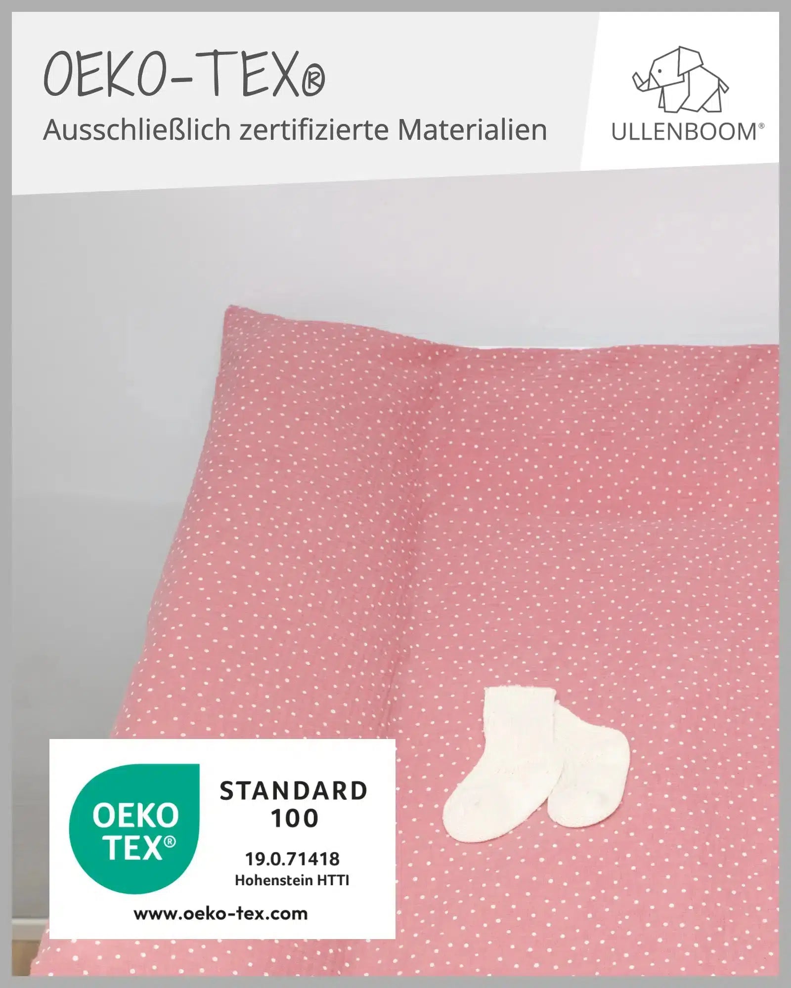 Wickelauflagen-Bezug MUSSELIN ROSA-ULLENBOOM Baby-75 x 85 cm-ULLENBOOM Baby