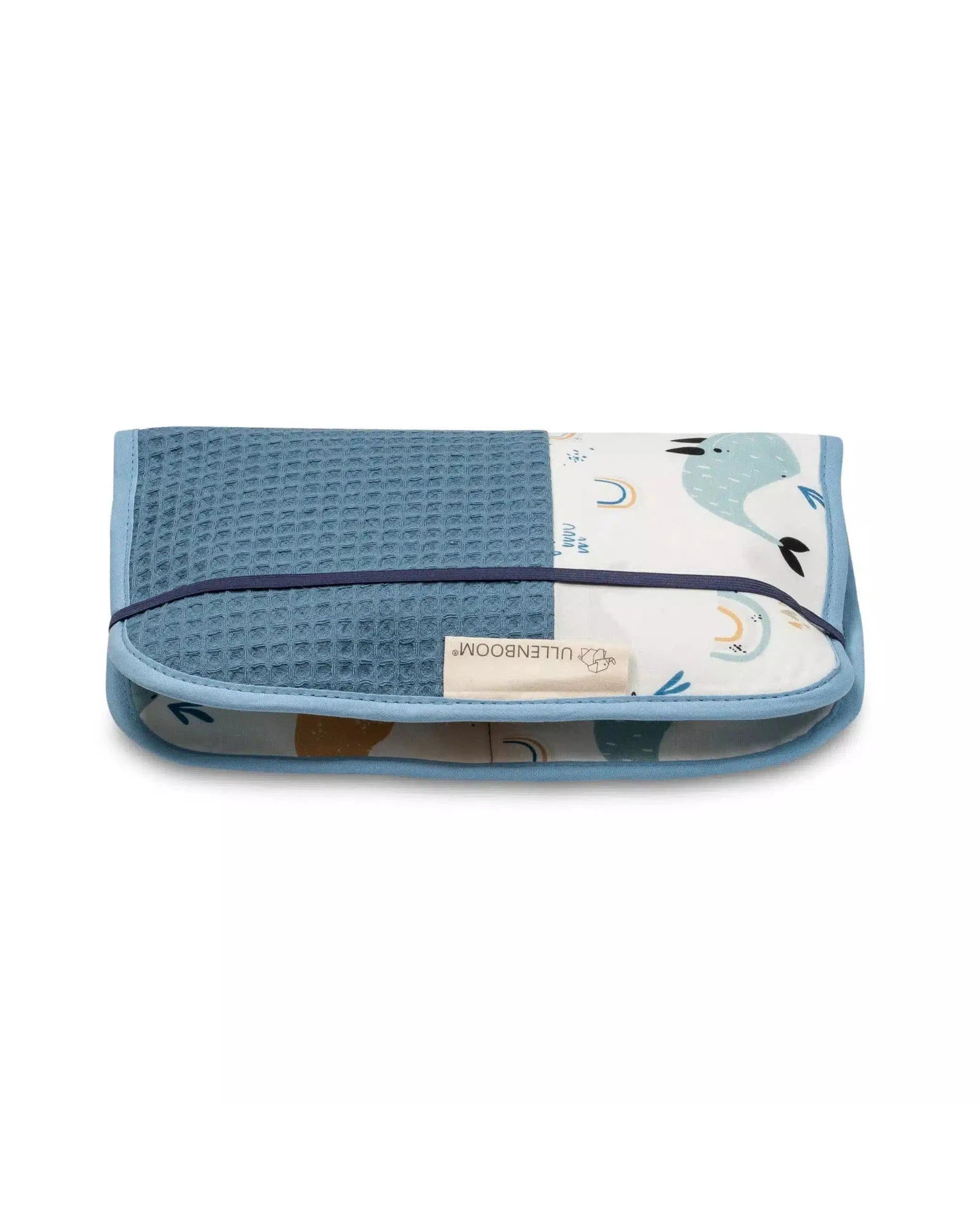 Windeltasche Waffelpiqué Motiv BLAU WALE-ULLENBOOM-18 x 27 cm-ULLENBOOM Baby