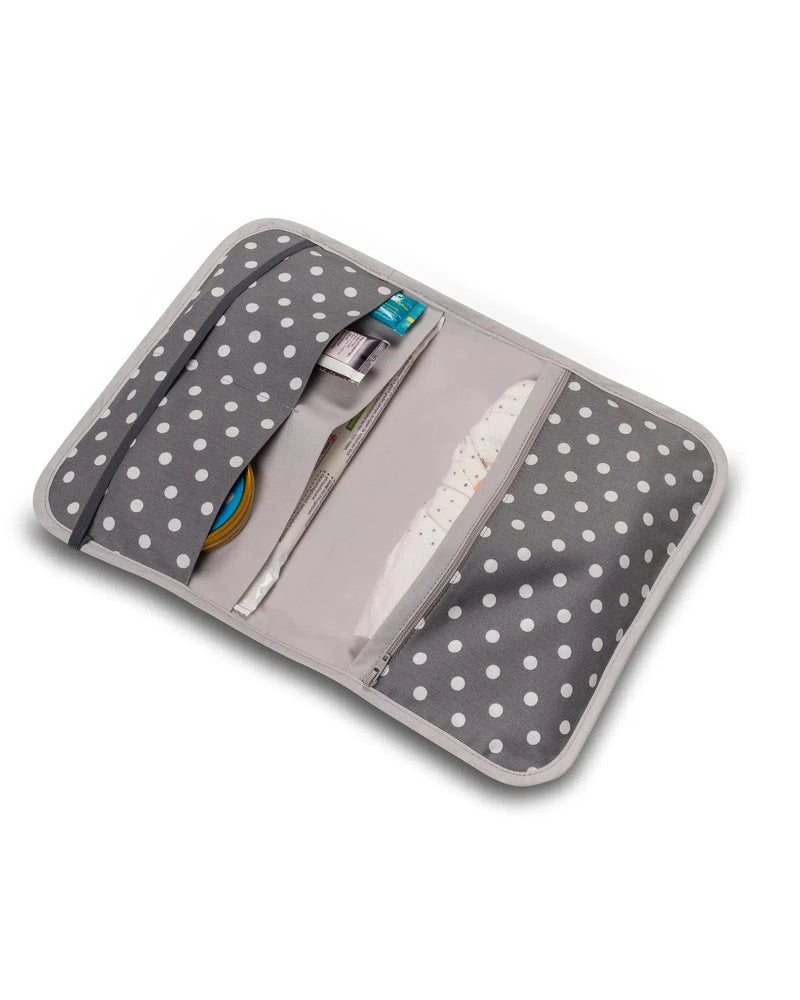 Windeltasche Patchwork GRAU ELEFANT-ULLENBOOM-18 x 27 cm-ULLENBOOM Baby