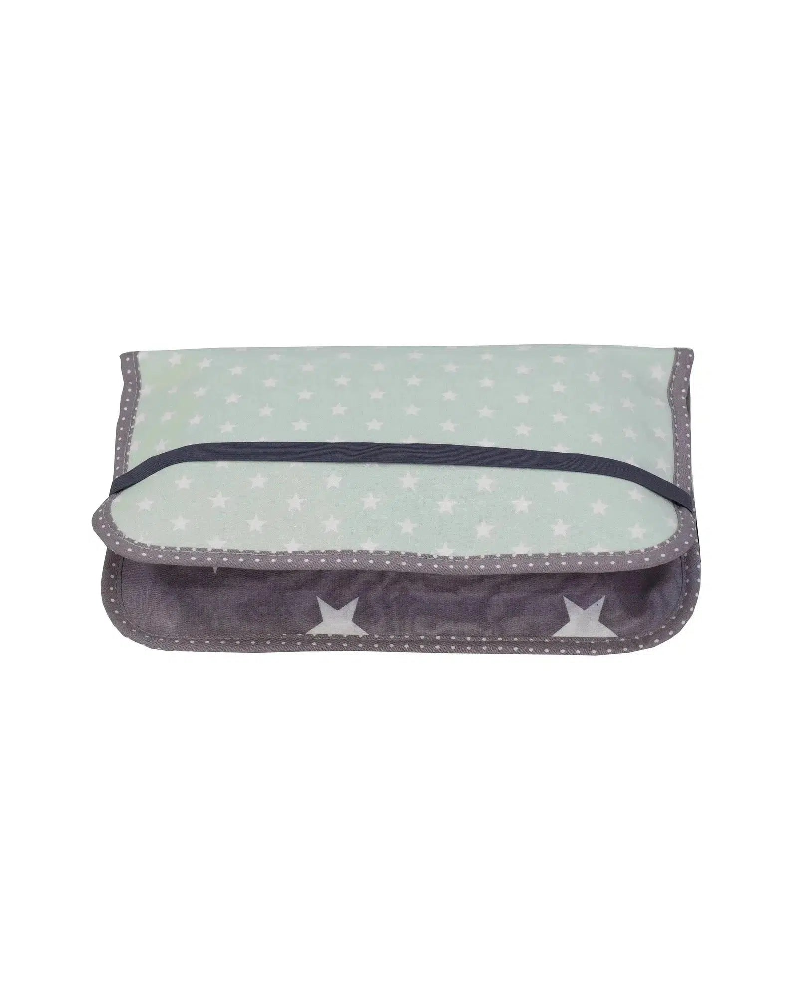 Windeltasche Patchwork MINT GRAU-ULLENBOOM-18 x 27 cm-ULLENBOOM Baby