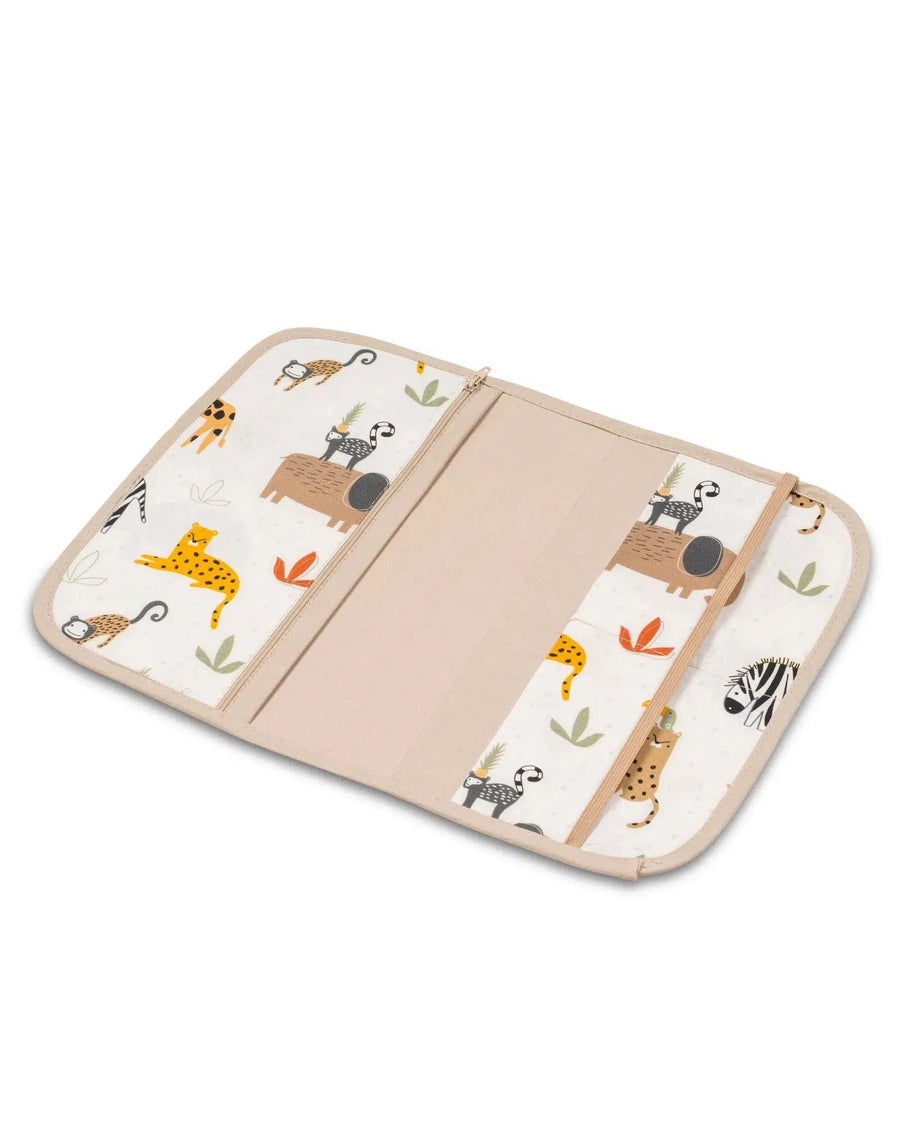Windeltasche Waffelpiqué Motiv BEIGE SAVANNE-ULLENBOOM-18 x 27 cm-ULLENBOOM Baby