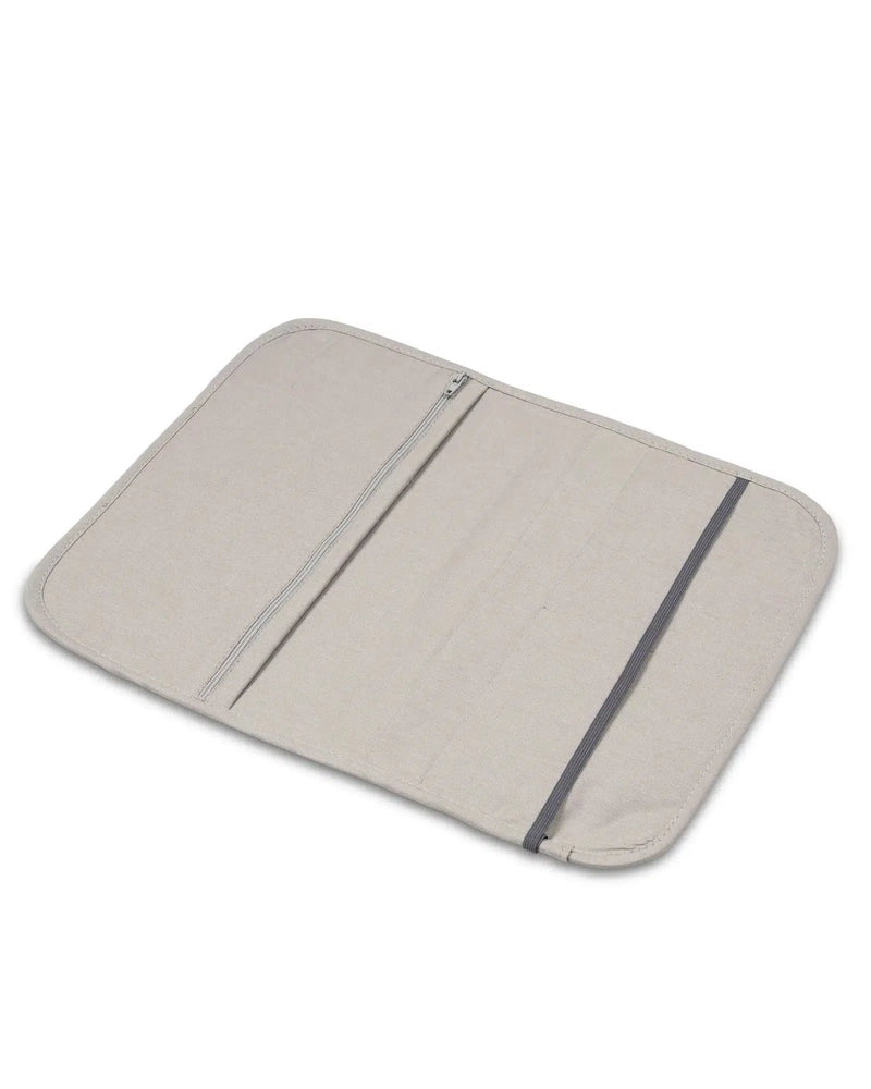 Windeltasche Waffelpiqué GRAU-ULLENBOOM-18 x 27 cm-ULLENBOOM Baby