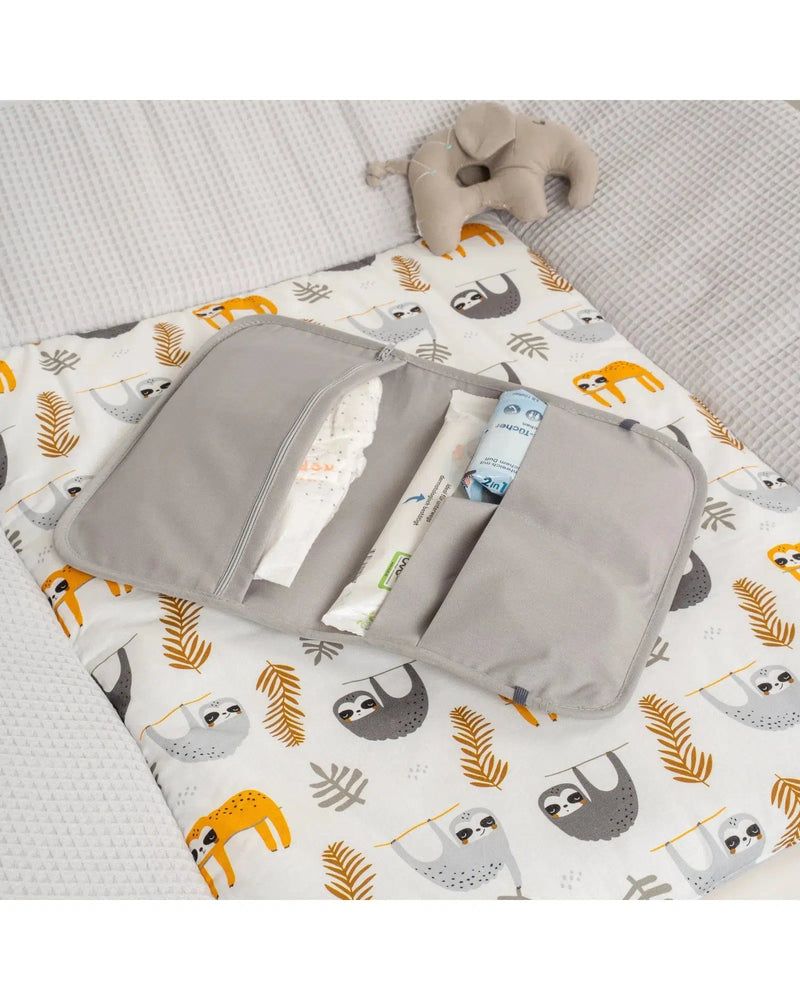 Windeltasche Waffelpiqué GRAU-ULLENBOOM-18 x 27 cm-ULLENBOOM Baby